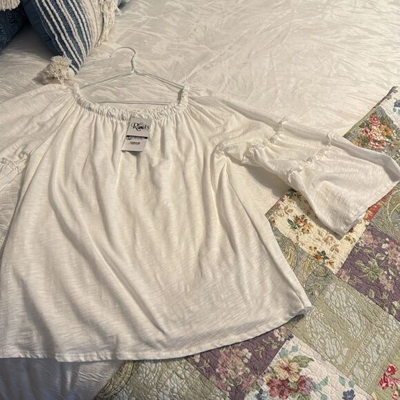 Blue Buttercup Katie Tiered Top - M - NWT - Picture 9 of 10